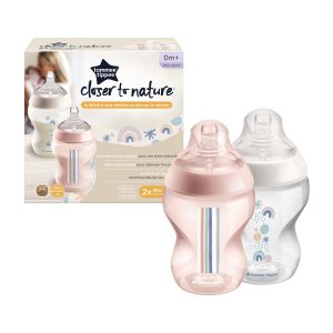 Tommee Tippee - Biberon Closer To Nature Pack x 2 Rosado