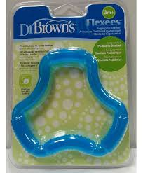 Dr. Brown's - Mordedor Ergonómico Flexees para 3 Meses a más - CELESTE