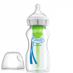 Dr. Brown's - Biberón Options+ de Vidrio Boca Ancha de 9 oz 0m+