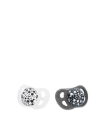Twistshake Chupones  Pacifier 2 x +6m - Blanco y Negro