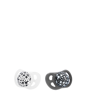 Twistshake Chupones  Pacifier 2 x +6m - Blanco y Negro