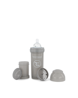Twistshake Biberon Anti-Cólicos 8 Onz - 260ml Gris