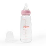 Pigeon - Biberón Peristáltico de Vidrio 180ml / 6oz. Rosado