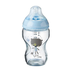 Tommee Tippee – Biberón De Vidrio Closer To Nature Avanzado Celeste 9oz/250ml