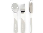 Set de Cubiertos de Metal Twistshake 12+m Blanco Gris