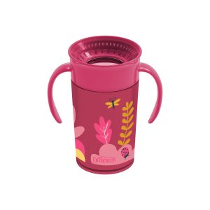 Vaso Cheers 360º 10oz CON ASAS - ROSA DECO