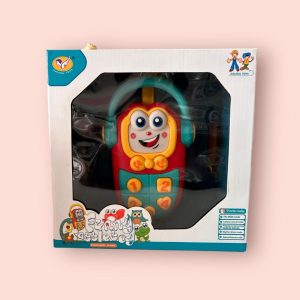 JUGUETE - TELÉFONO DIDÁCTICO ROJO TURQUESA CON SONIDOS