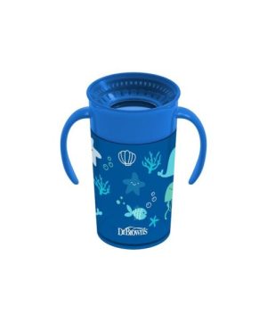 Vaso Cheers 360º 10oz CON ASAS - AZUL DECO